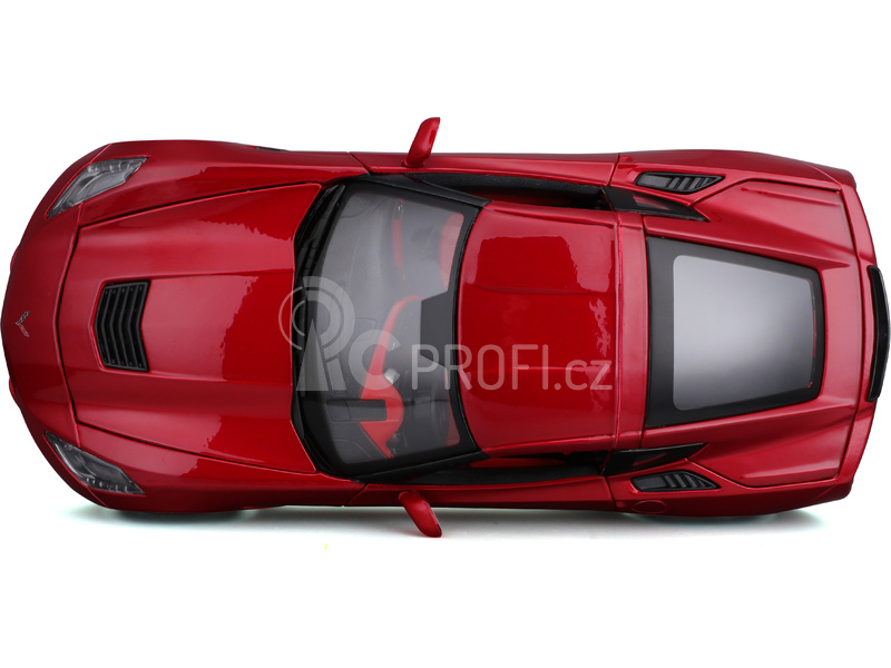 Maisto Corvette Stingray 2014 1:18 červená metalíza