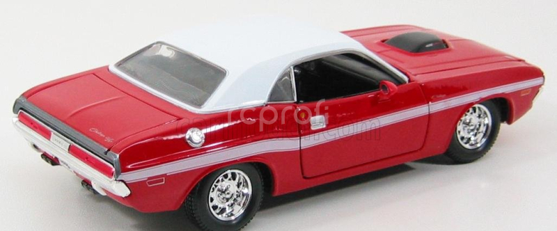 Maisto Dodge Challenger R/t Coupe 1970 1:24 Červená Bílá