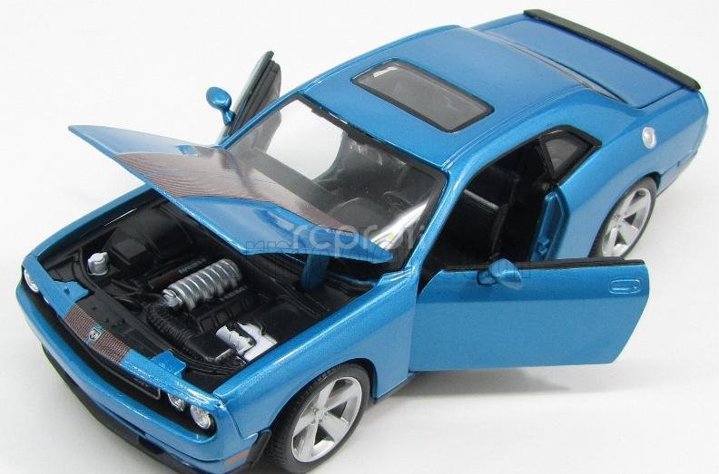 Maisto Dodge Challenger Srt8 6.1 Hemi Coupe 2008 1:24 Světle Modrá Met