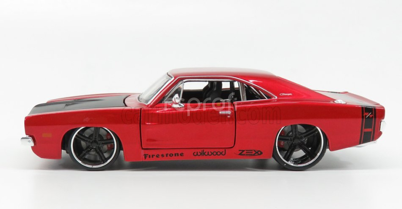 Maisto Dodge Chartger R/t Coupe 1969 1:24 Red Met Black