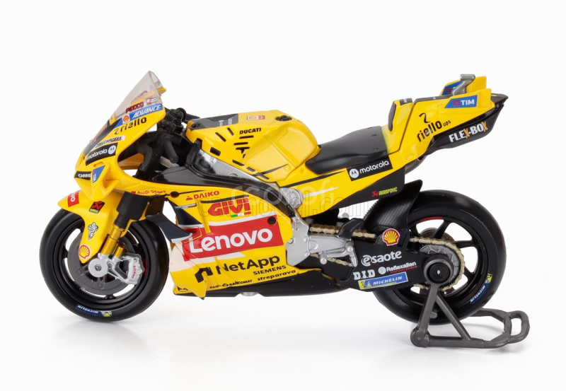 Maisto Ducati Desmosedici Gp23 Team Lenovo N 1 World Champion Motogp Italy Misano Livery Gp 2023 Francesco Bagnaia 1:18 Žlutá