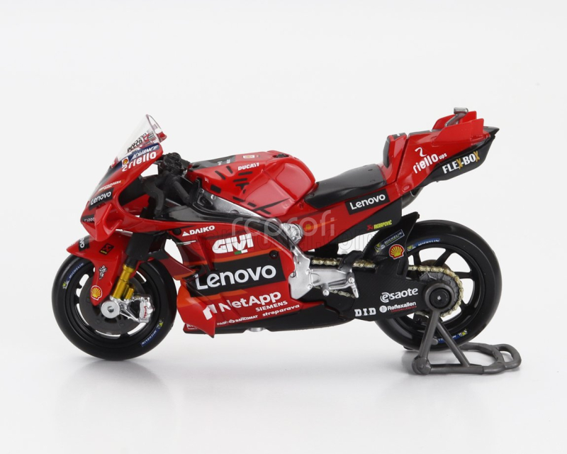 Maisto Ducati Set 2x Desmosedici Gp23 Team Lenovo N 1 World Champion Motogp Season 2023 Francesco Bagnaia + N 23 Motogp Season 2023 Enea Bastianini 1:18 Red