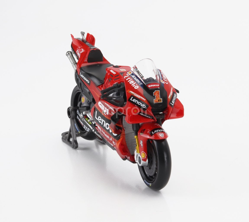 Maisto Ducati Set 2x Desmosedici Gp23 Team Lenovo N 1 World Champion Motogp Season 2023 Francesco Bagnaia + N 23 Motogp Season 2023 Enea Bastianini 1:18 Red