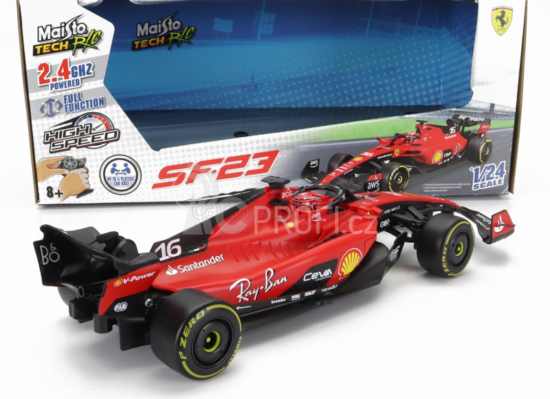 Maisto Ferrari F1  Sf-23 Team Scuderia Ferrari N 16 Season 2023 Charles Leclerc 1:24 Červená Černá