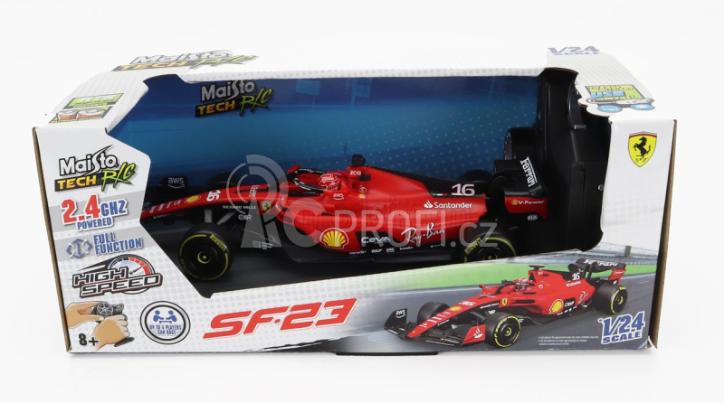 Maisto Ferrari F1  Sf-23 Team Scuderia Ferrari N 16 Season 2023 Charles Leclerc 1:24 Červená Černá