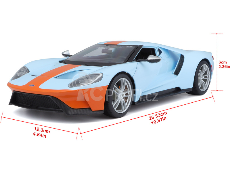 Maisto Ford GT 2017 1:18 modro-oranžová