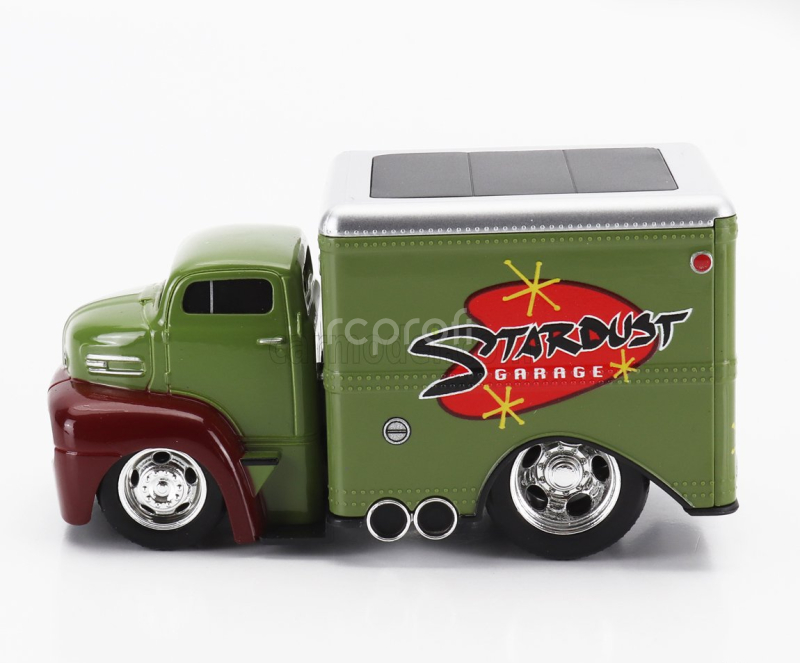 Maisto Ford usa Coe Van Truck Stardust Garage 2-assi Custom 1950 1:64 Zelená