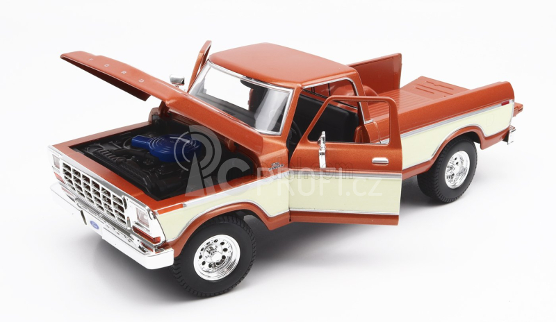 Maisto Ford usa F-150 Pick-up 1979 1:18 Hnědá Bílá