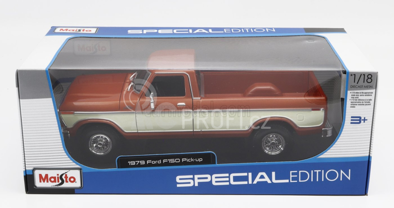 Maisto Ford usa F-150 Pick-up 1979 1:18 Hnědá Bílá