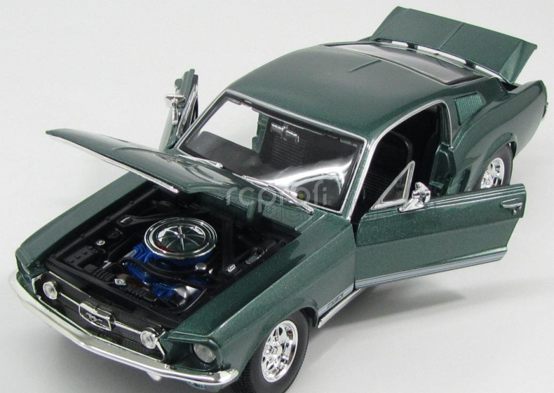 Maisto Ford usa Mustang Gta Coupe Fastback 1967 1:18 Green Met