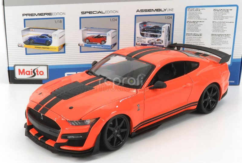 Maisto Ford usa Mustang Shelby Gt500 Coupe 2020 1:18 Orange