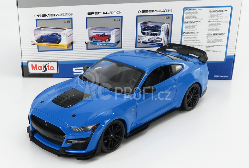 Maisto Ford usa Mustang Shelby Gt500 Coupe 2020 1:18 Světle Modrá