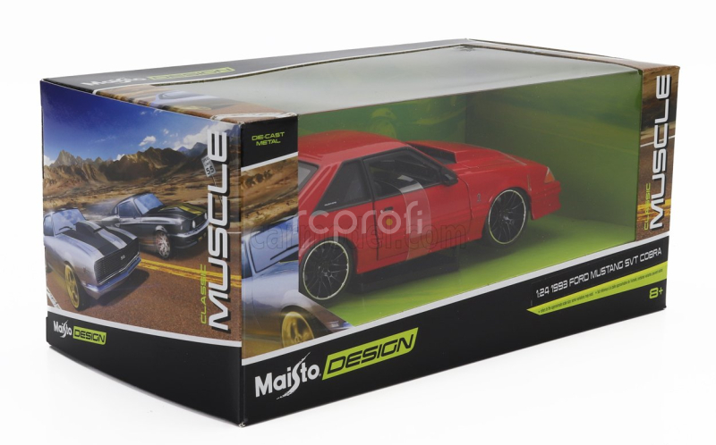 Maisto Ford usa Mustang Svt Cobra Coupe 1993 1:24 Red
