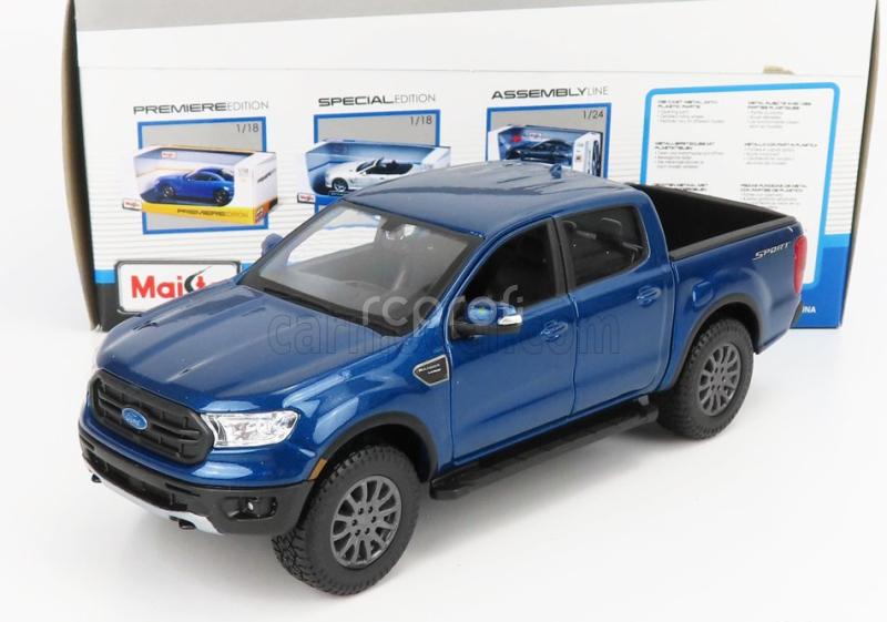 Maisto Ford usa Ranger Fx4 Sport Pick-up Double Cabine 2019 1:27 Blue