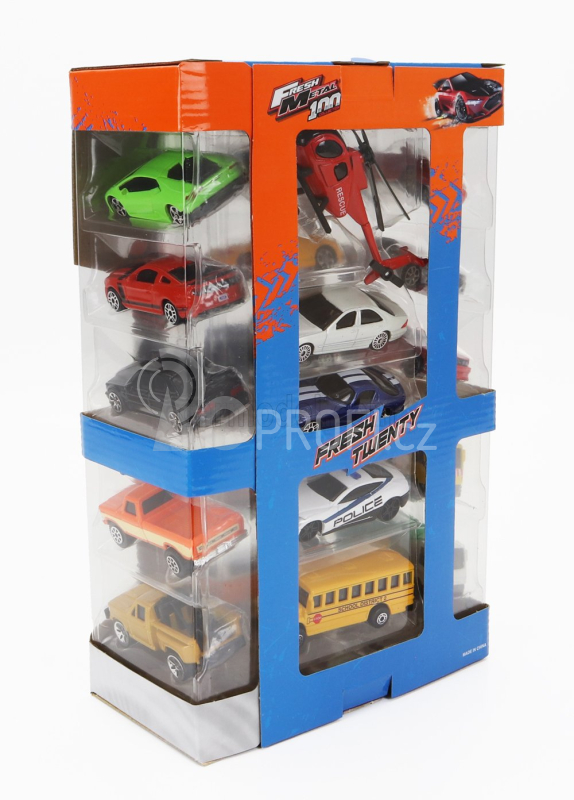 Maisto Ford usa Set Assortment 20 Cars Pieces 1:64 Různé