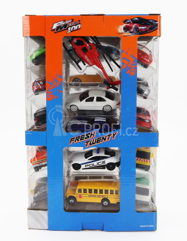 Maisto Ford usa Set Assortment 20 Cars Pieces 1:64 Různé