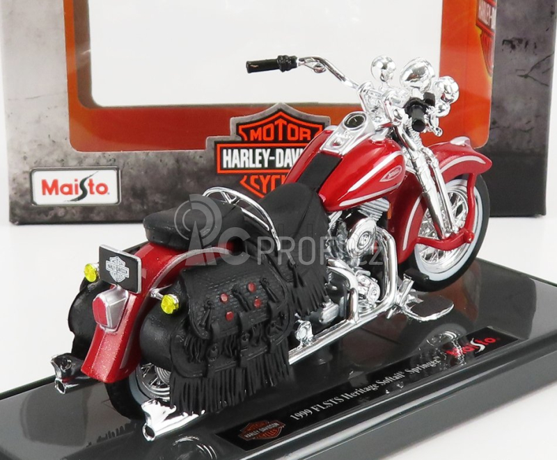 Maisto Harley davidson Flsts Heritage Springer 1999 1:18 Red