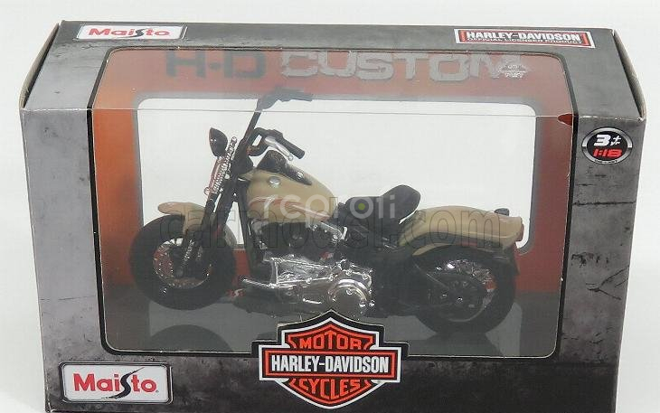 Maisto Harley davidson Flstsb Cross Bones 2008 1:18 Beige