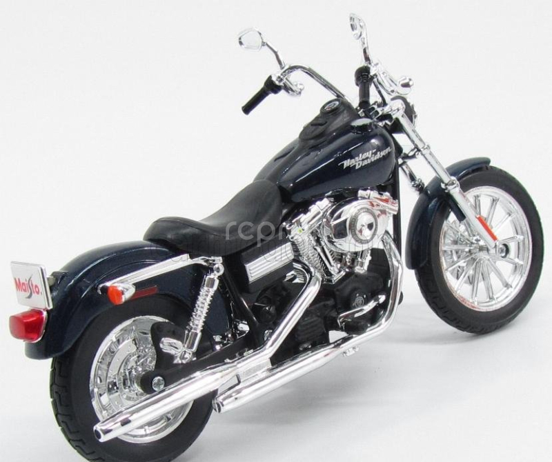 Maisto Harley davidson Fxdbi Dyna Street Bob 2006 1:12 Modrá Met Černá