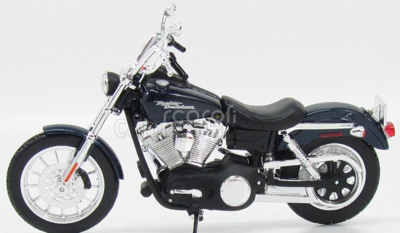 Maisto Harley davidson Fxdbi Dyna Street Bob 2006 1:12 Modrá Met Černá