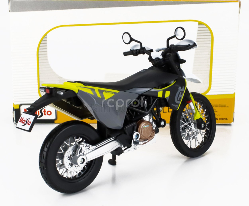 Maisto Husqvarna Husky 701 Supermoto 2023 1:12 Černá Žlutá
