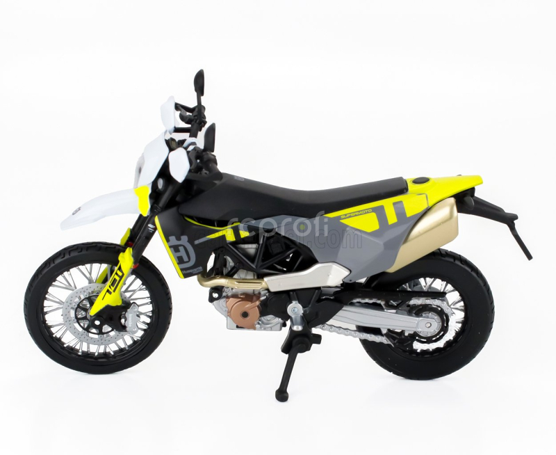 Maisto Husqvarna Husky 701 Supermoto 2023 1:12 Černá Žlutá