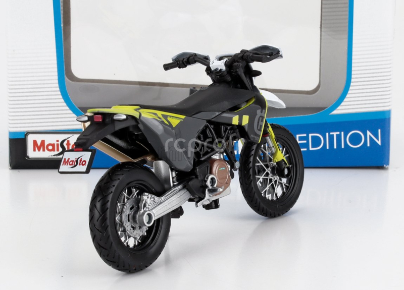 Maisto Husqvarna Husky 701 Supermoto 2023 1:18 Černá Žlutá