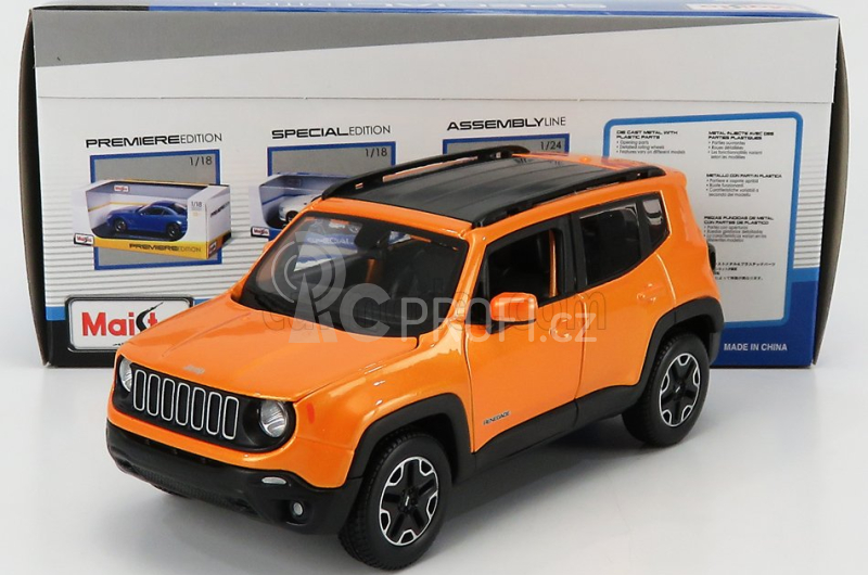 Maisto Jeep Renegade 2017 1:24 Orange Met