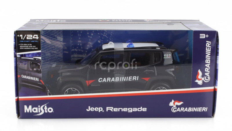 Maisto Jeep Renegade Carabinieri 2017 1:24 Blue