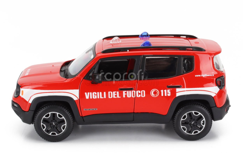 Maisto Jeep Renegade Vigili Del Fuoco 2017 1:24 Červená Bílá