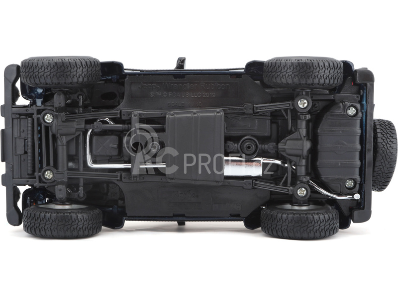 Maisto Jeep Wrangler Rubicon 1:18 modrá metalíza