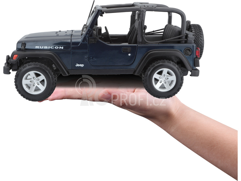 Maisto Jeep Wrangler Rubicon 1:18 modrá metalíza