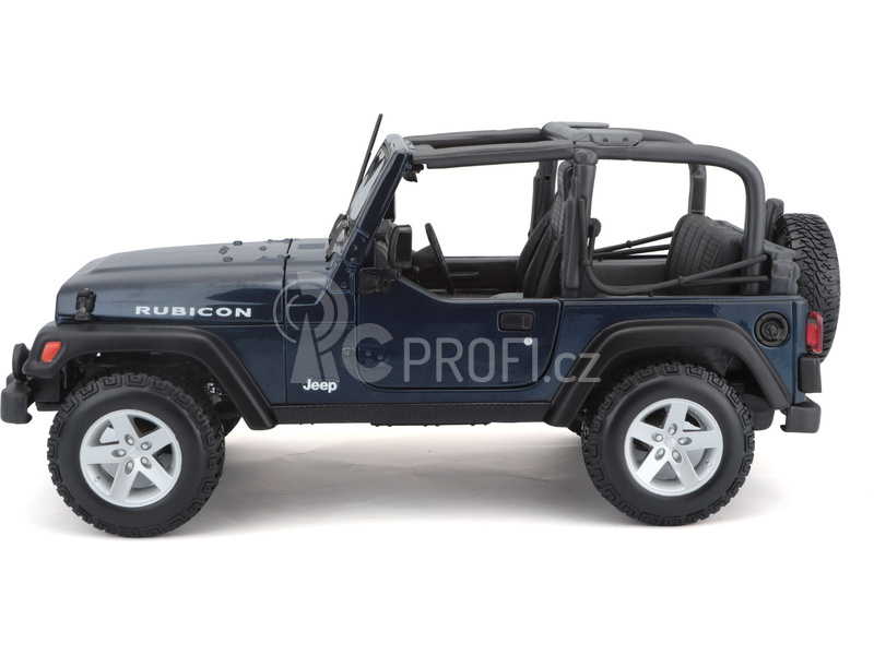 Maisto Jeep Wrangler Rubicon 1:18 modrá metalíza