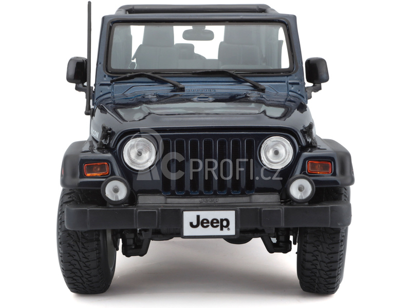 Maisto Jeep Wrangler Rubicon 1:18 modrá metalíza