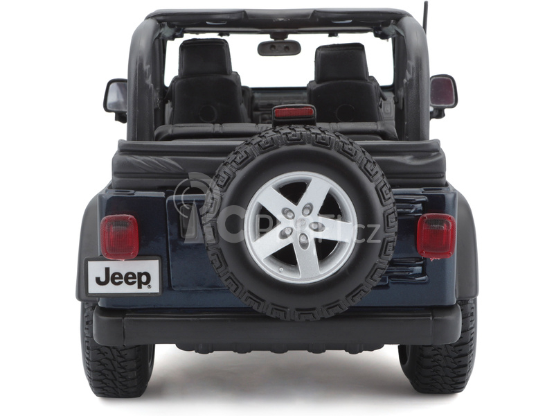 Maisto Jeep Wrangler Rubicon 1:18 modrá metalíza