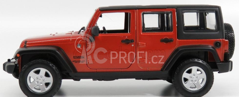 Maisto Jeep Wrangler Unlimited 2015 1:24 Měděná S Černou