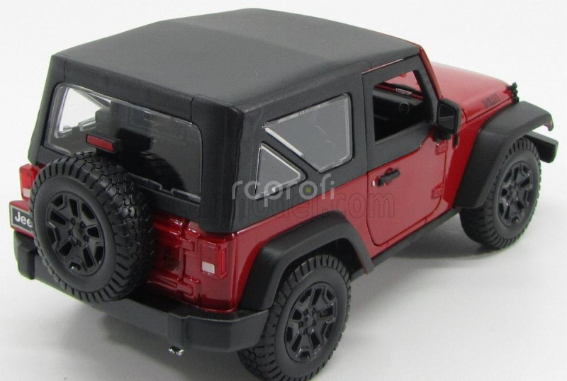 Maisto Jeep Wrangler Willys Soft-top 2014 1:18 Červená Černá