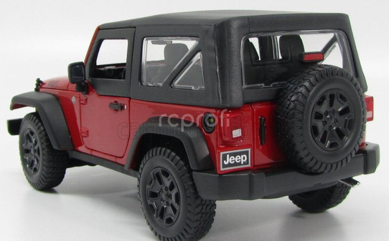 Maisto Jeep Wrangler Willys Soft-top 2014 1:18 Červená Černá