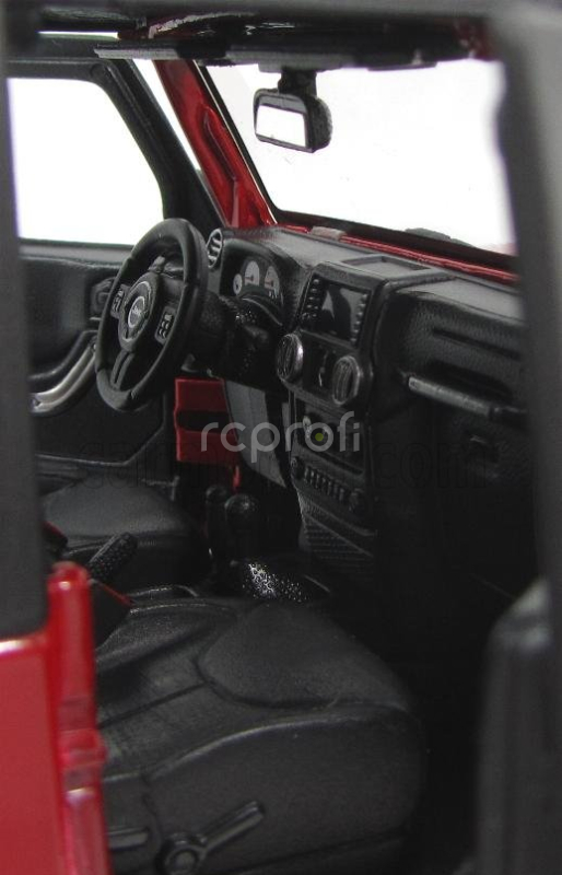 Maisto Jeep Wrangler Willys Soft-top 2014 1:18 Červená Černá