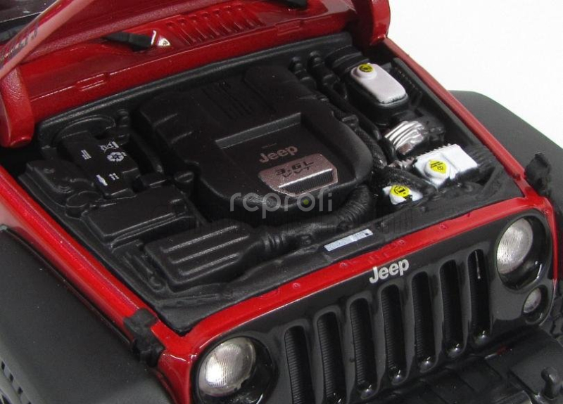 Maisto Jeep Wrangler Willys Soft-top 2014 1:18 Červená Černá