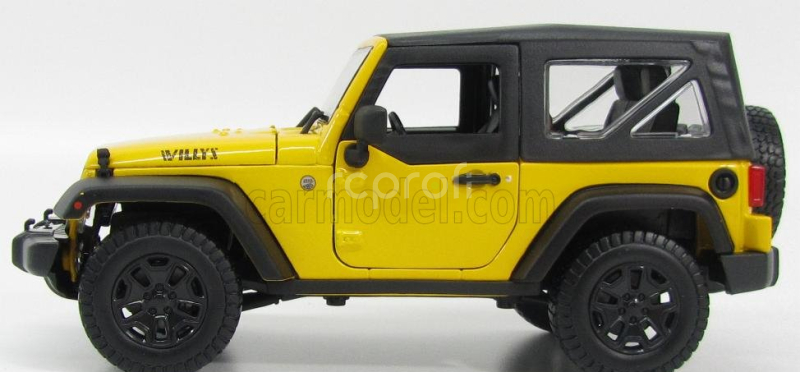 Maisto Jeep Wrangler Willys Soft-top 2014 1:18 Žlutá Černá