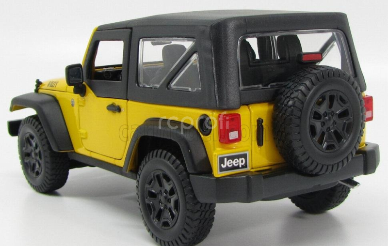 Maisto Jeep Wrangler Willys Soft-top 2014 1:18 Žlutá Černá
