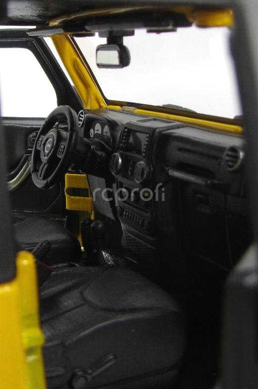 Maisto Jeep Wrangler Willys Soft-top 2014 1:18 Žlutá Černá