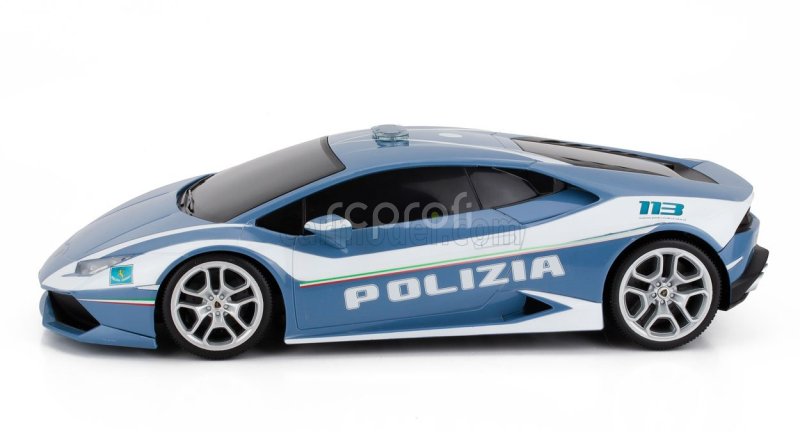 Maisto Lamborghini Huracan Lp610-4 Polizia Police 2014 1:14 Světle Modrá Bílá