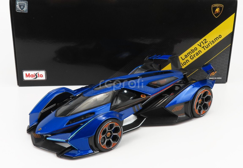 Maisto Lamborghini Lambo V12 Vision Gt N 63 Gran Turismo 2020 1:18 Blue Met