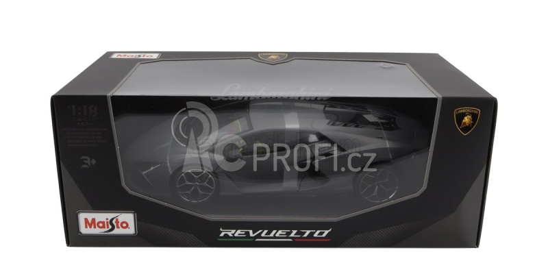 Maisto Lamborghini Revuelto Hybrid 2023 - Exclusive Carmodel 1:18 Vulcano Matná Šedá