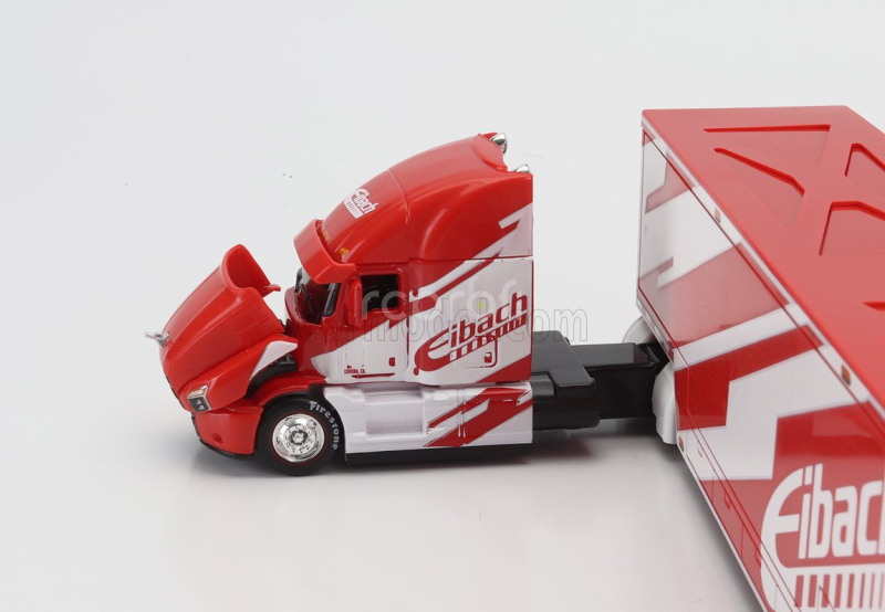 Maisto Mack Anthem Truck Eibach Car Transporter 2020 1:64 Červená Bílá