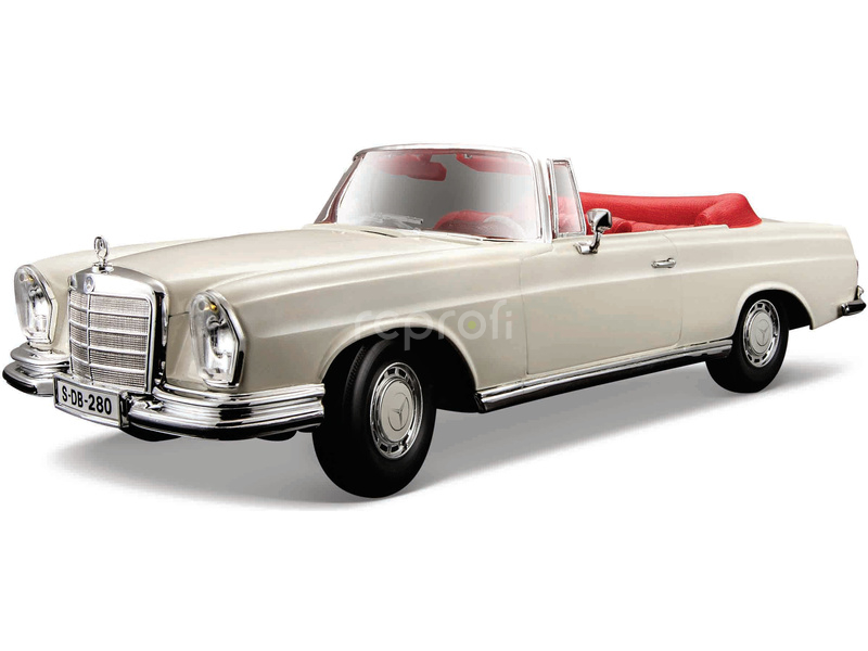 Maisto Mercedes-Benz 280SE Cabrio 1967 1:18 krémová
