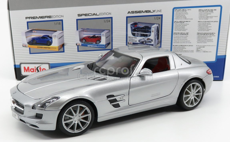 Maisto Mercedes benz Sls Coupe 6.3 Amg (c197) 2012 1:18 Silver