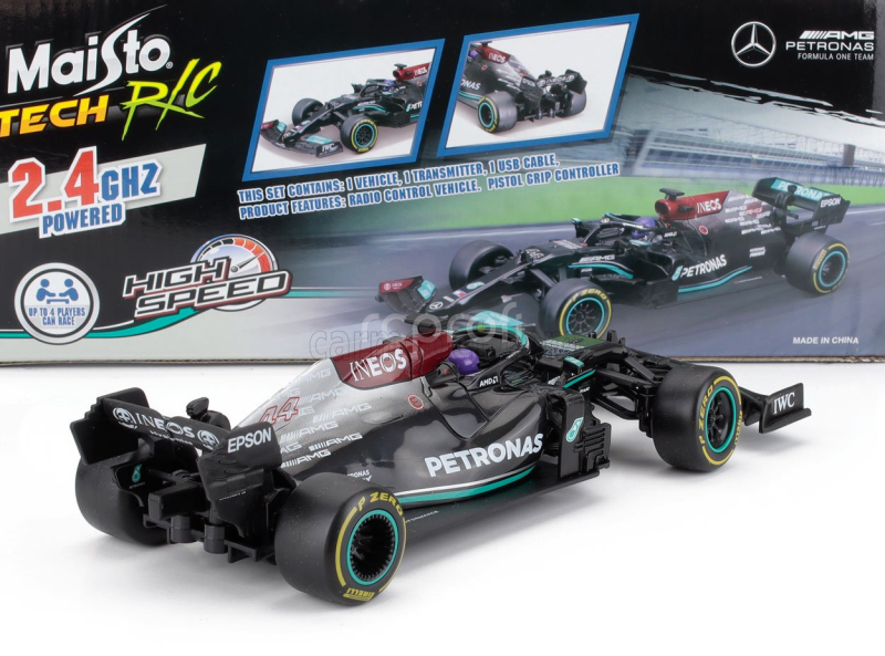 Maisto Mercedes gp F1  W12 Mercedes M12 Eq Power+ Team Amg Petronas Motorsport Formula One N 44 Season 2021 Lewis Hamilton 1:24 Černá Zelená